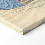 Kai Province Monkey Bridge Japanese Landscape Canvas Print