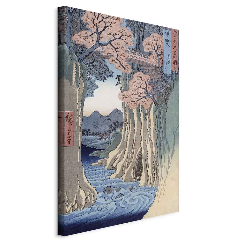 Canvas Print - The Monkey Bridge, Kai Province (Grey, Blue, Brown, White)