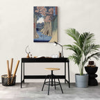 Kai Province Monkey Bridge Japanese Landscape Canvas Print