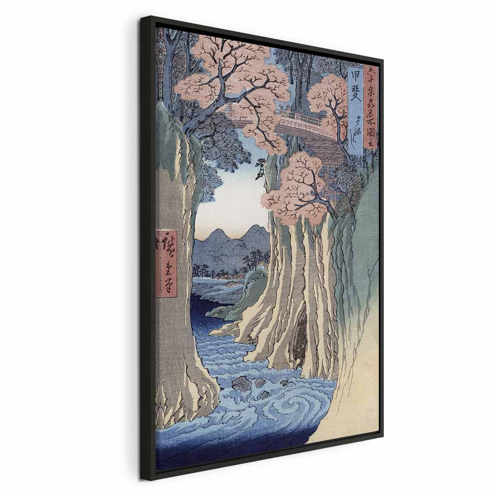Canvas Print - The Monkey Bridge, Kai Province (Grey, Blue, Brown, White)