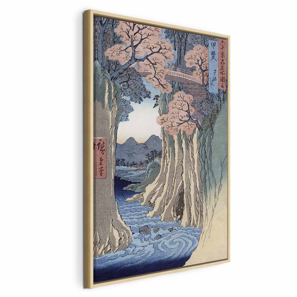 Canvas Print - The Monkey Bridge, Kai Province (Grey, Blue, Brown, White)