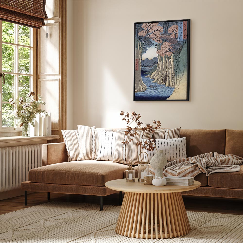 Canvas Print - The Monkey Bridge, Kai Province (Grey, Blue, Brown, White)