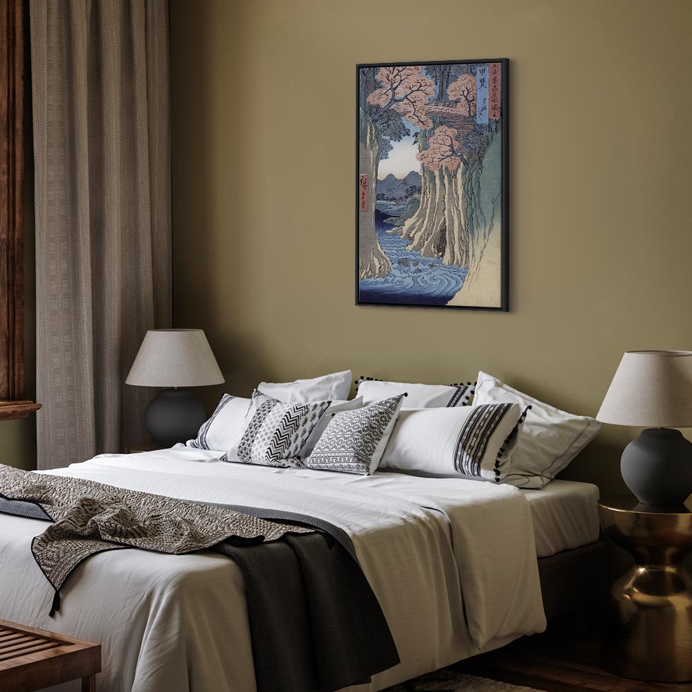 Canvas Print - The Monkey Bridge, Kai Province (Grey, Blue, Brown, White)