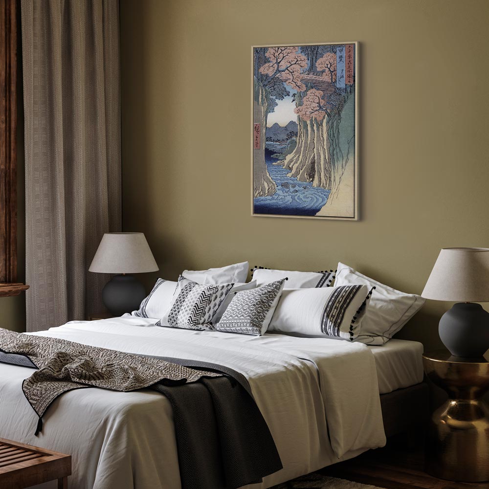 Canvas Print - The Monkey Bridge, Kai Province (Grey, Blue, Brown, White)