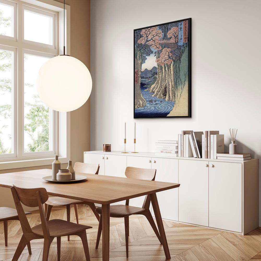 Canvas Print - The Monkey Bridge, Kai Province (Grey, Blue, Brown, White)