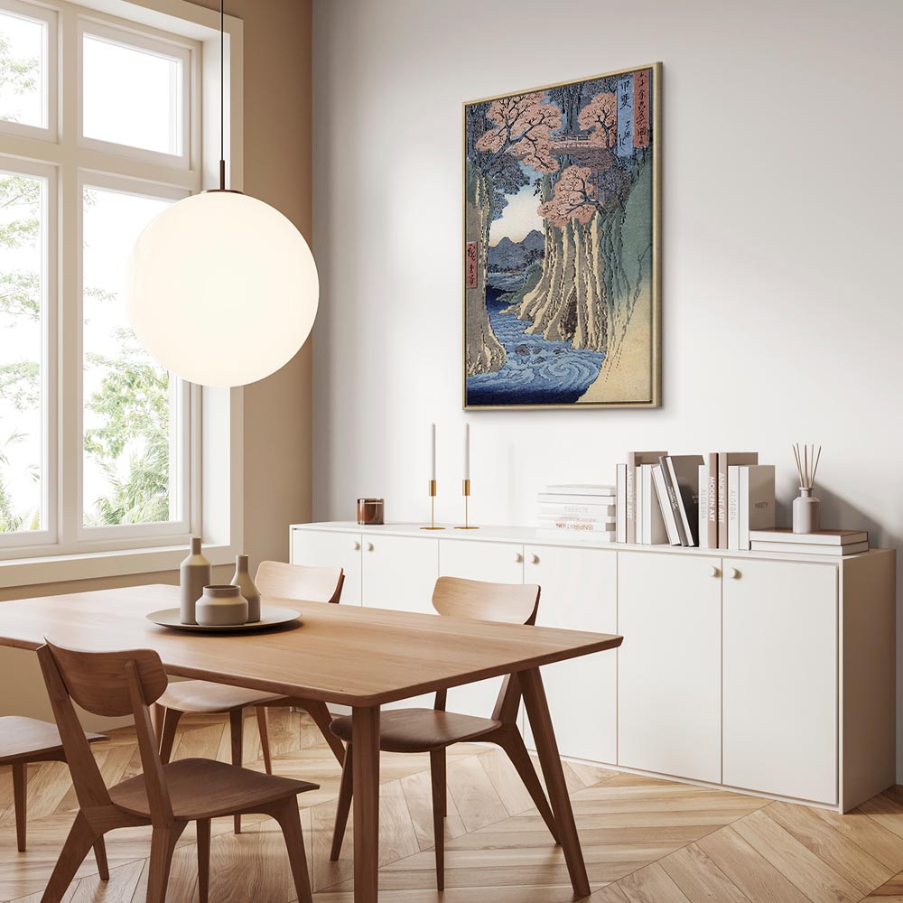 Canvas Print - The Monkey Bridge, Kai Province (Grey, Blue, Brown, White)