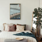 Canvas Print: Sudden Shower over Shin-Ohashi Bridge by Hiroshige