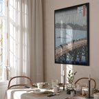 Canvas Print: Sudden Shower over Shin-Ohashi Bridge by Hiroshige