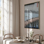 Canvas Print: Sudden Shower over Shin-Ohashi Bridge by Hiroshige