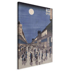 Canvas Print Night View of Saruwaka Street