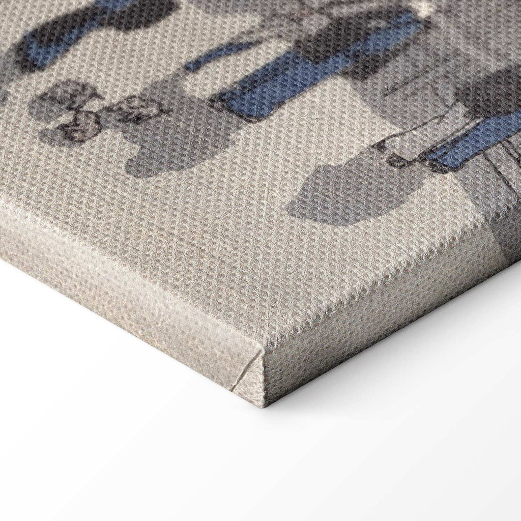 Saruwaka Street Night Scene Classic Canvas Print