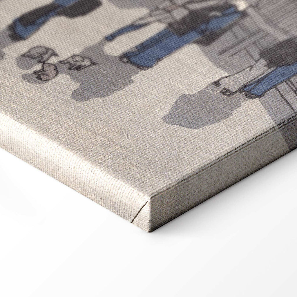 Saruwaka Street Night Scene Classic Canvas Print