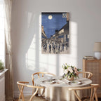 Saruwaka Street Night Scene Classic Canvas Print