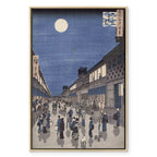 Saruwaka Street Night Scene Classic Canvas Print
