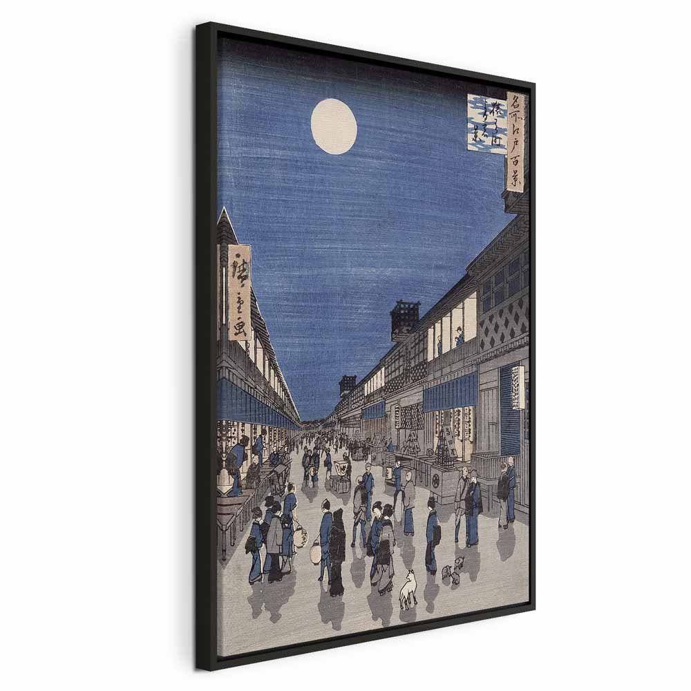 Canvas Print Night View of Saruwaka Street