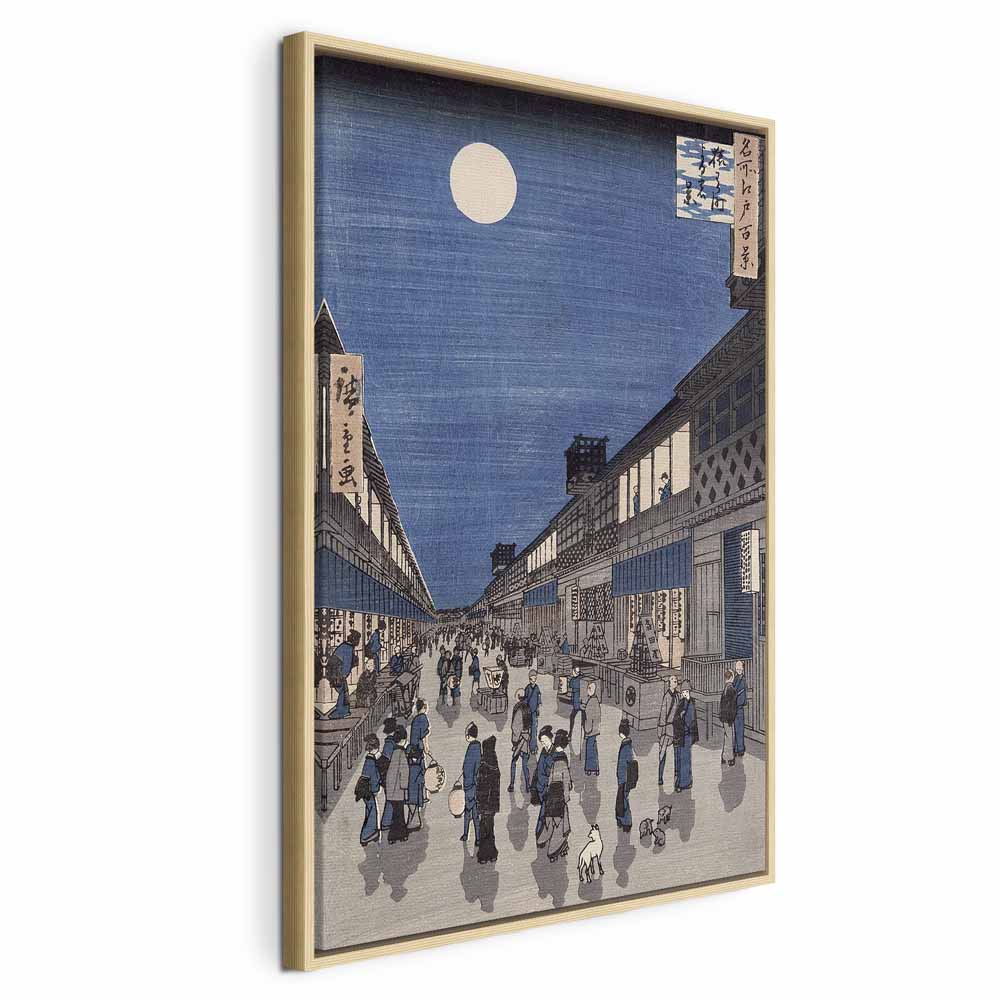 Canvas Print Night View of Saruwaka Street