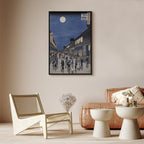 Canvas Print Night View of Saruwaka Street