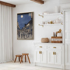 Canvas Print Night View of Saruwaka Street