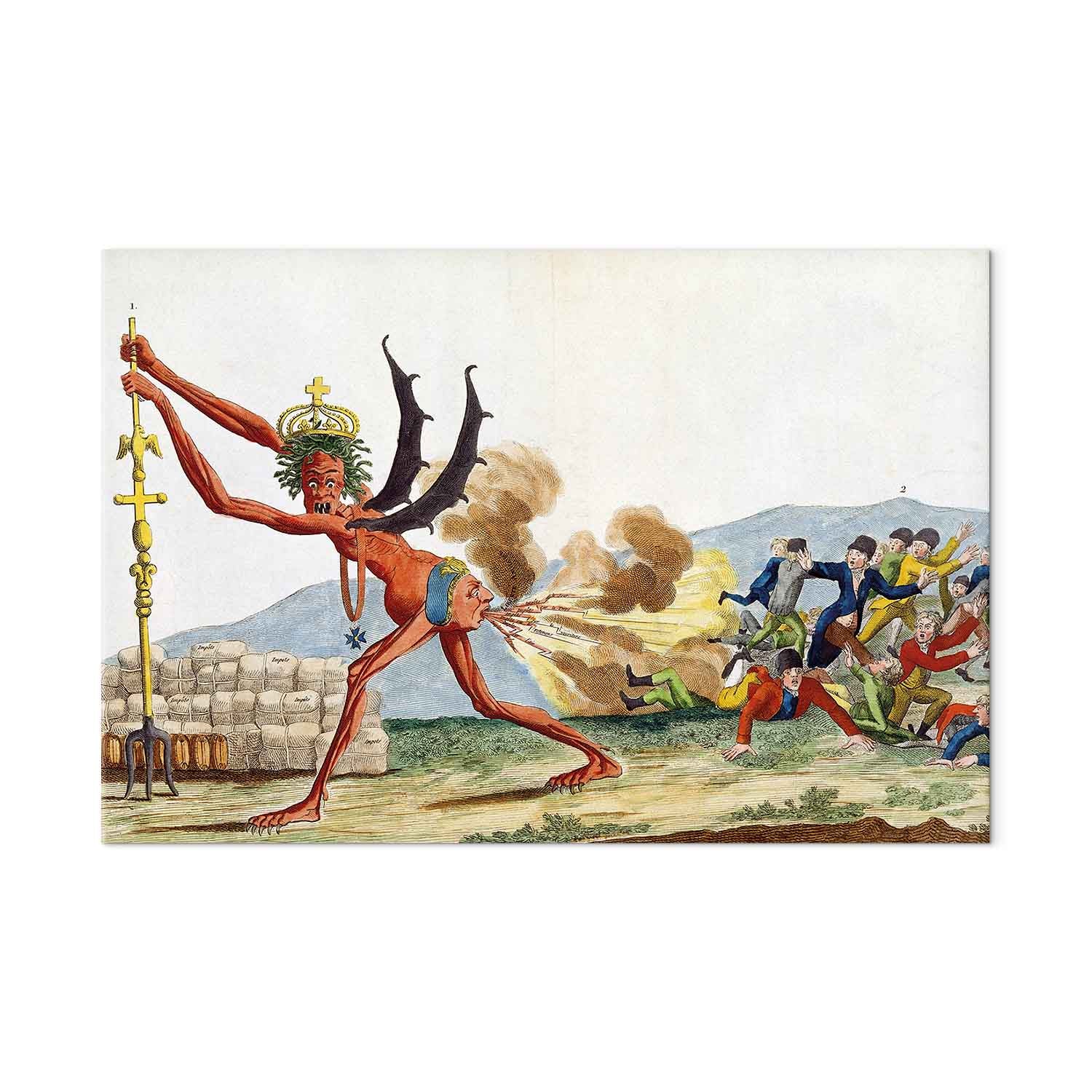 English Government Satire Classic DIY Large Canvas Print