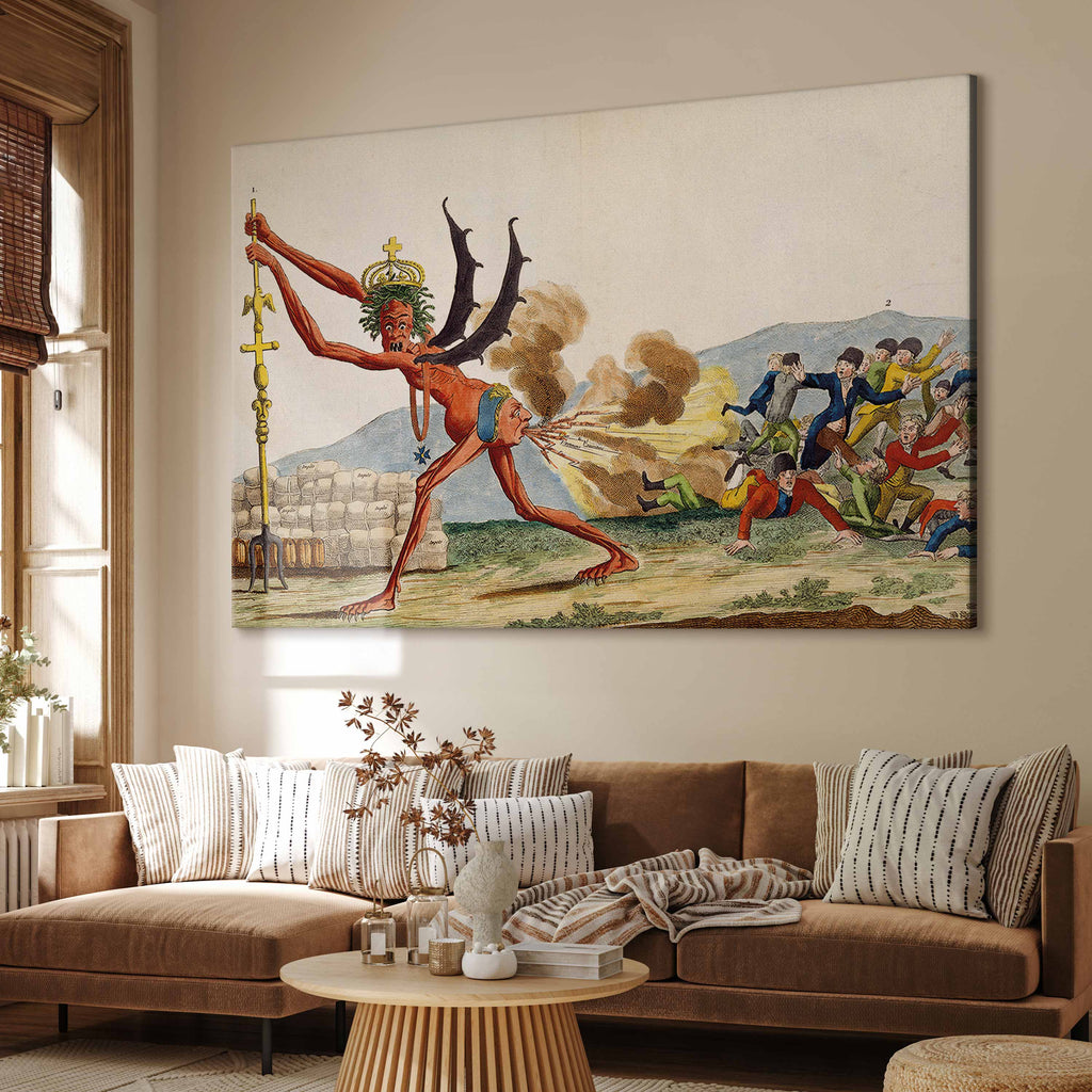 English Government Satire Classic DIY Large Canvas Print