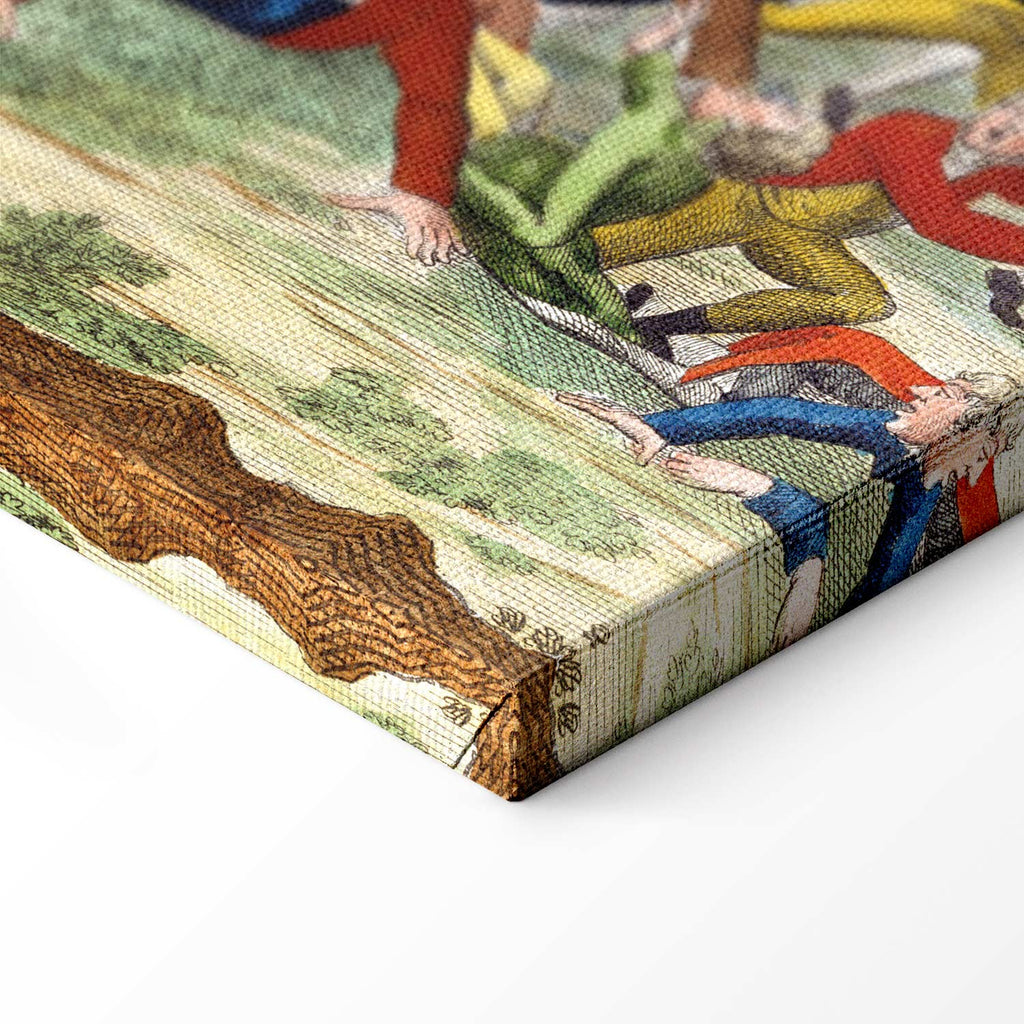 English Government Satirical Classic Canvas Print