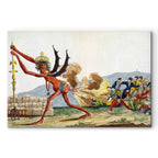 English Government Satirical Classic Canvas Print