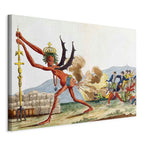 Leinwanddruck Karikatur der englischen Regierung (Jacques-Louis David)