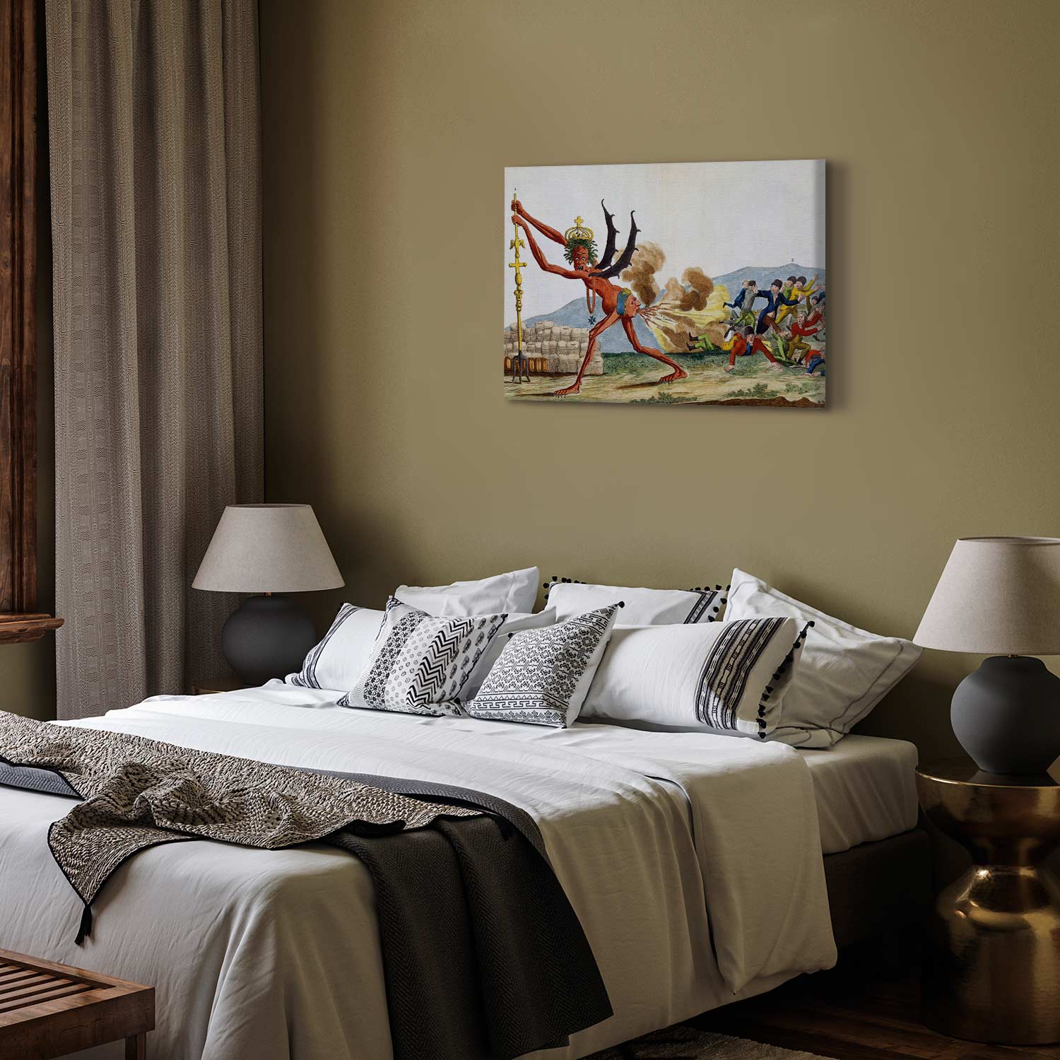 English Government Satirical Classic Canvas Print