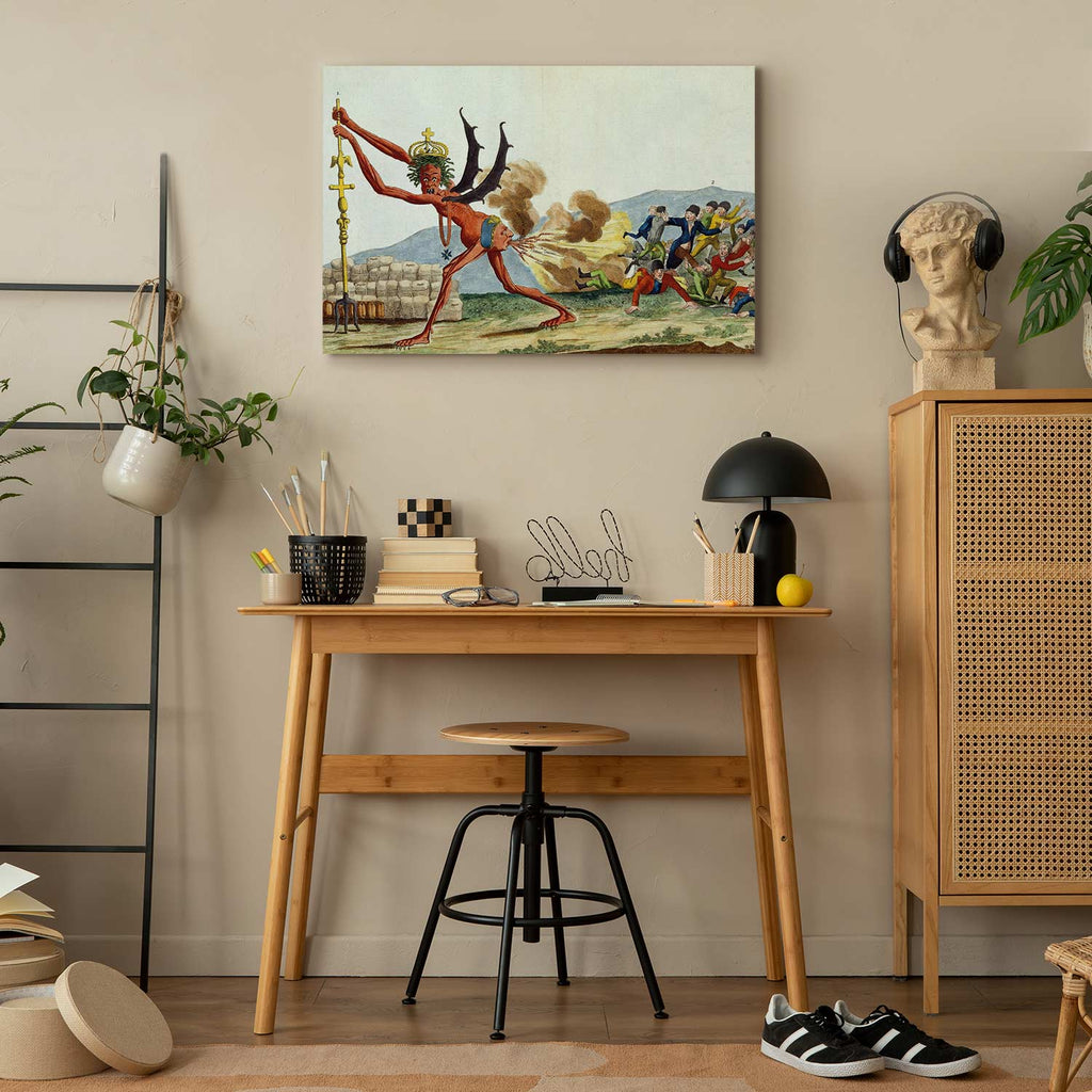 English Government Satirical Classic Canvas Print