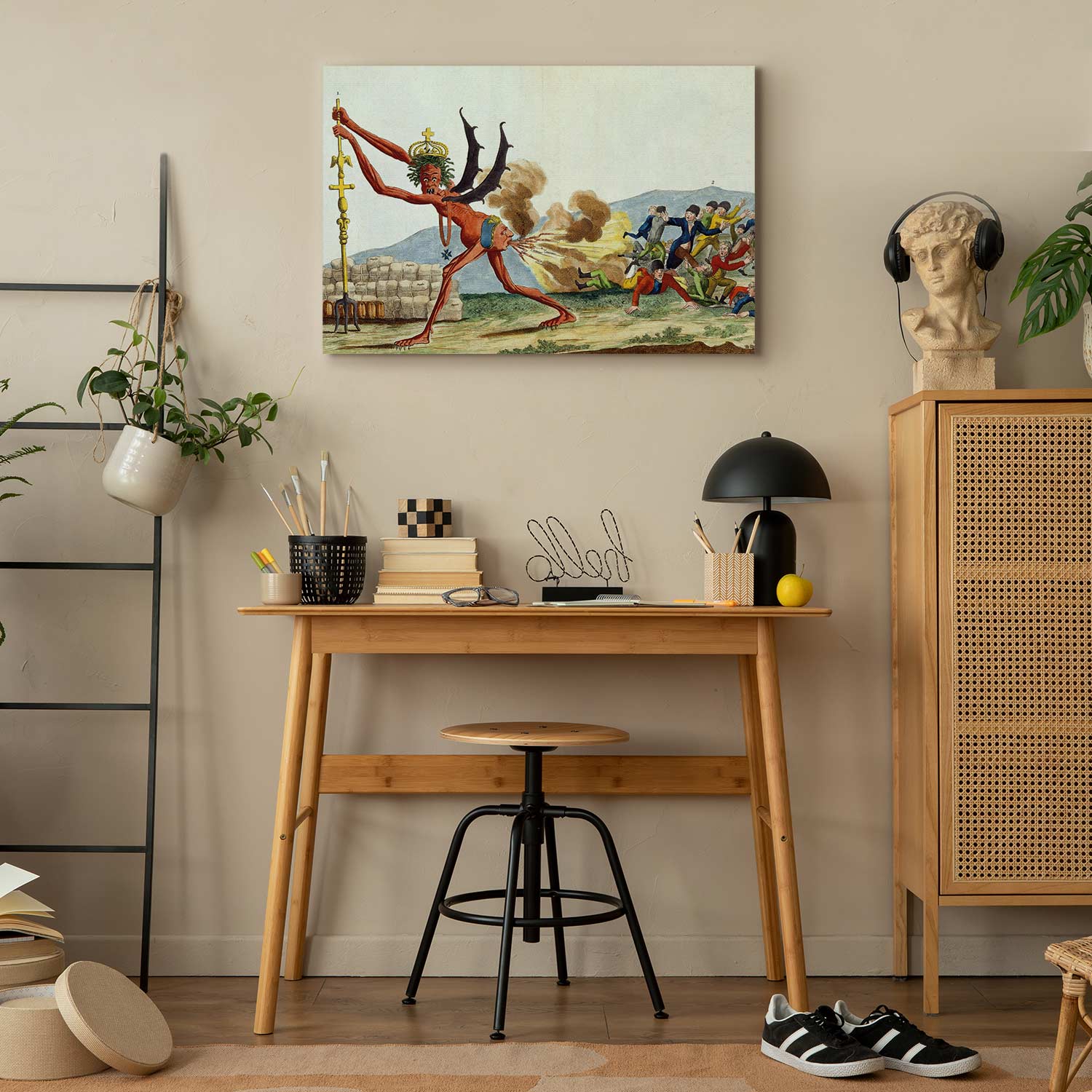 English Government Satirical Classic Canvas Print