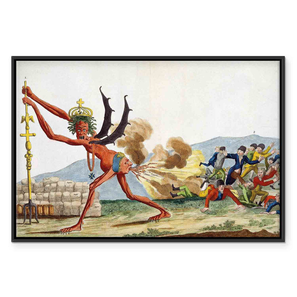 English Government Satirical Classic Canvas Print