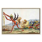 English Government Satirical Classic Canvas Print