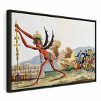 Leinwanddruck Karikatur der englischen Regierung (Jacques-Louis David)