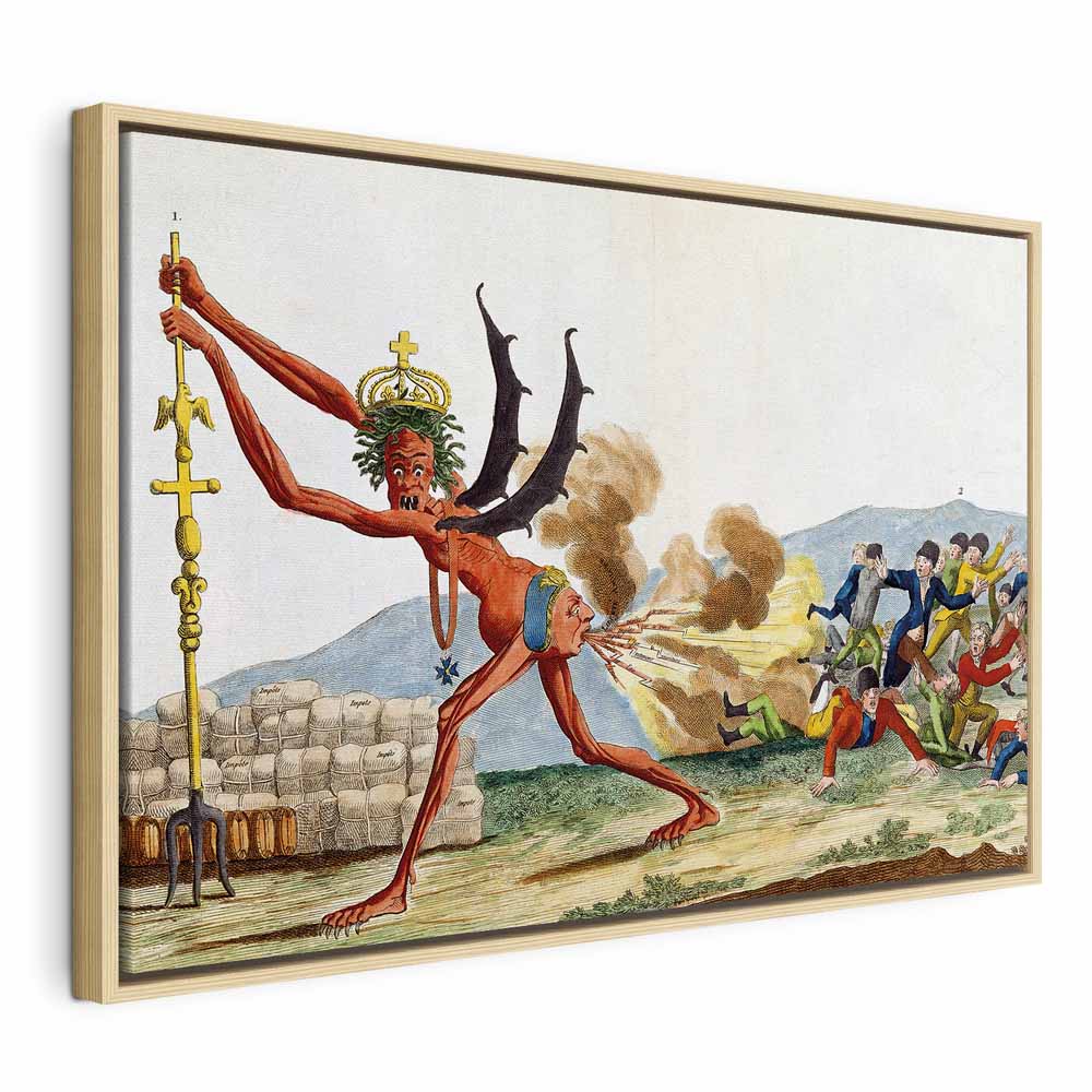 Leinwanddruck Karikatur der englischen Regierung (Jacques-Louis David)