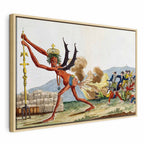 Leinwanddruck Karikatur der englischen Regierung (Jacques-Louis David)