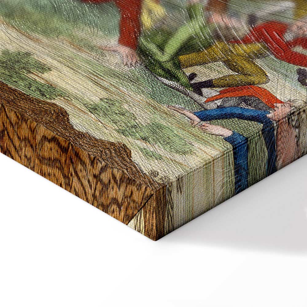 English Government Satirical Classic Canvas Print