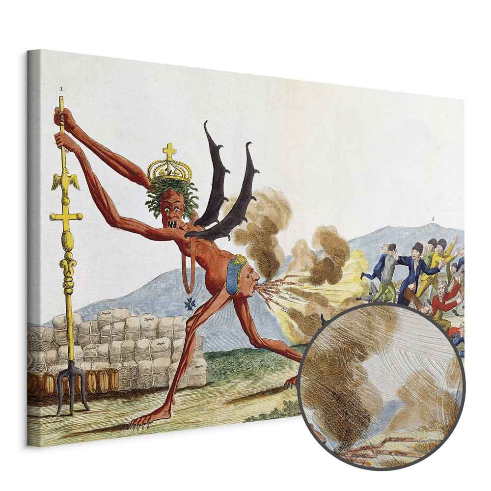 English Government Satirical Classic Canvas Print