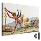 English Government Satirical Classic Canvas Print