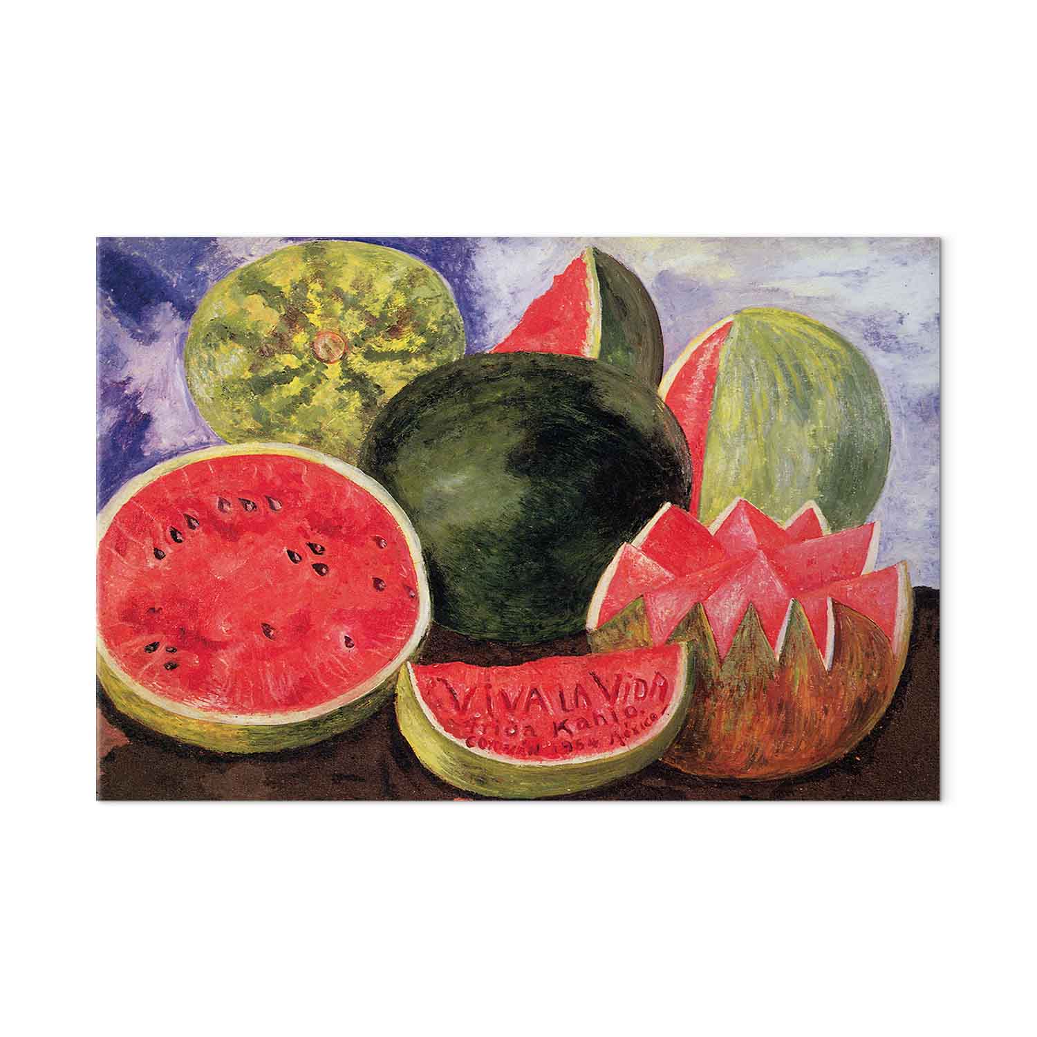 Frida Kahlo Viva la Vida Reproduction Canvas Print