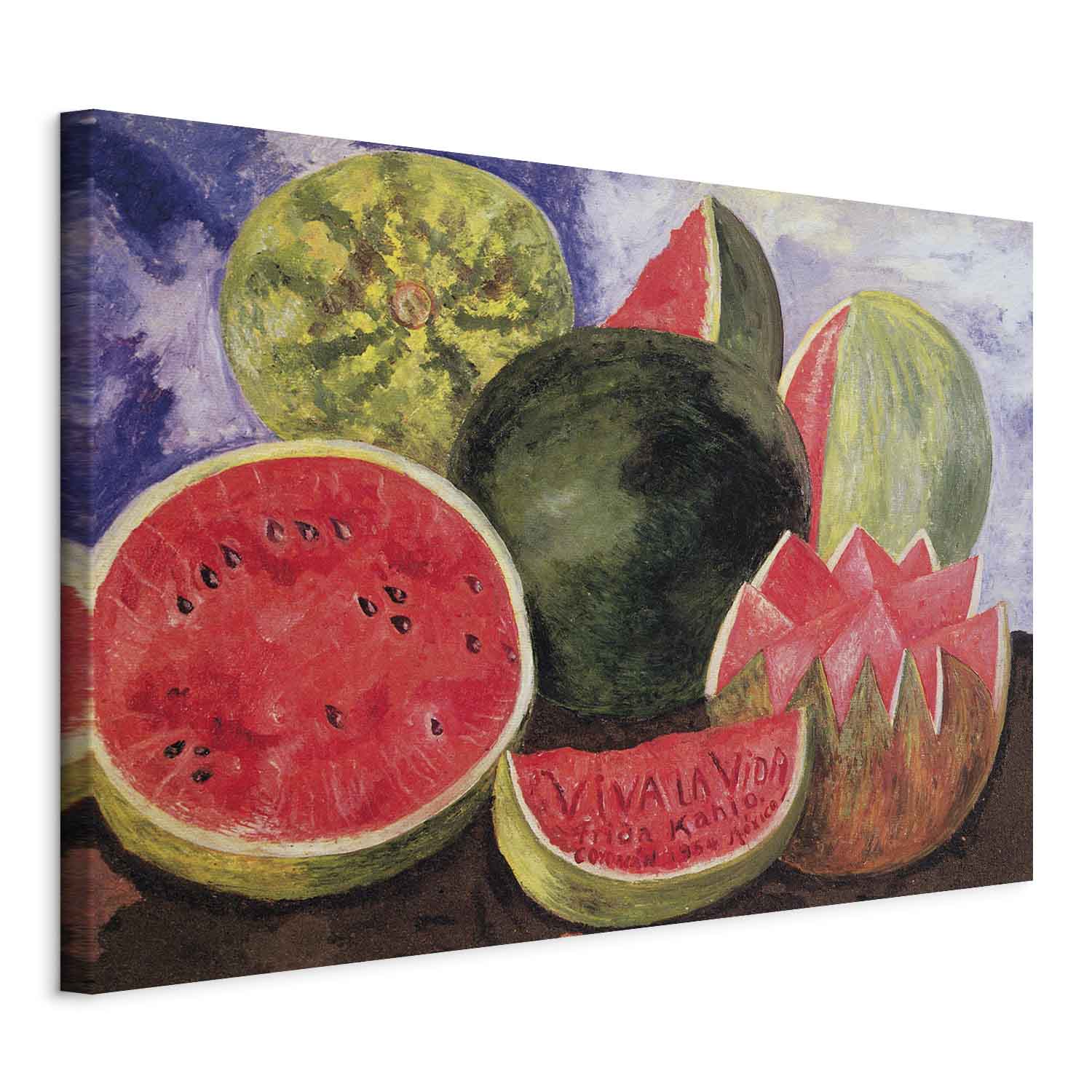 Frida Kahlo Viva la Vida Reproduction Canvas Print