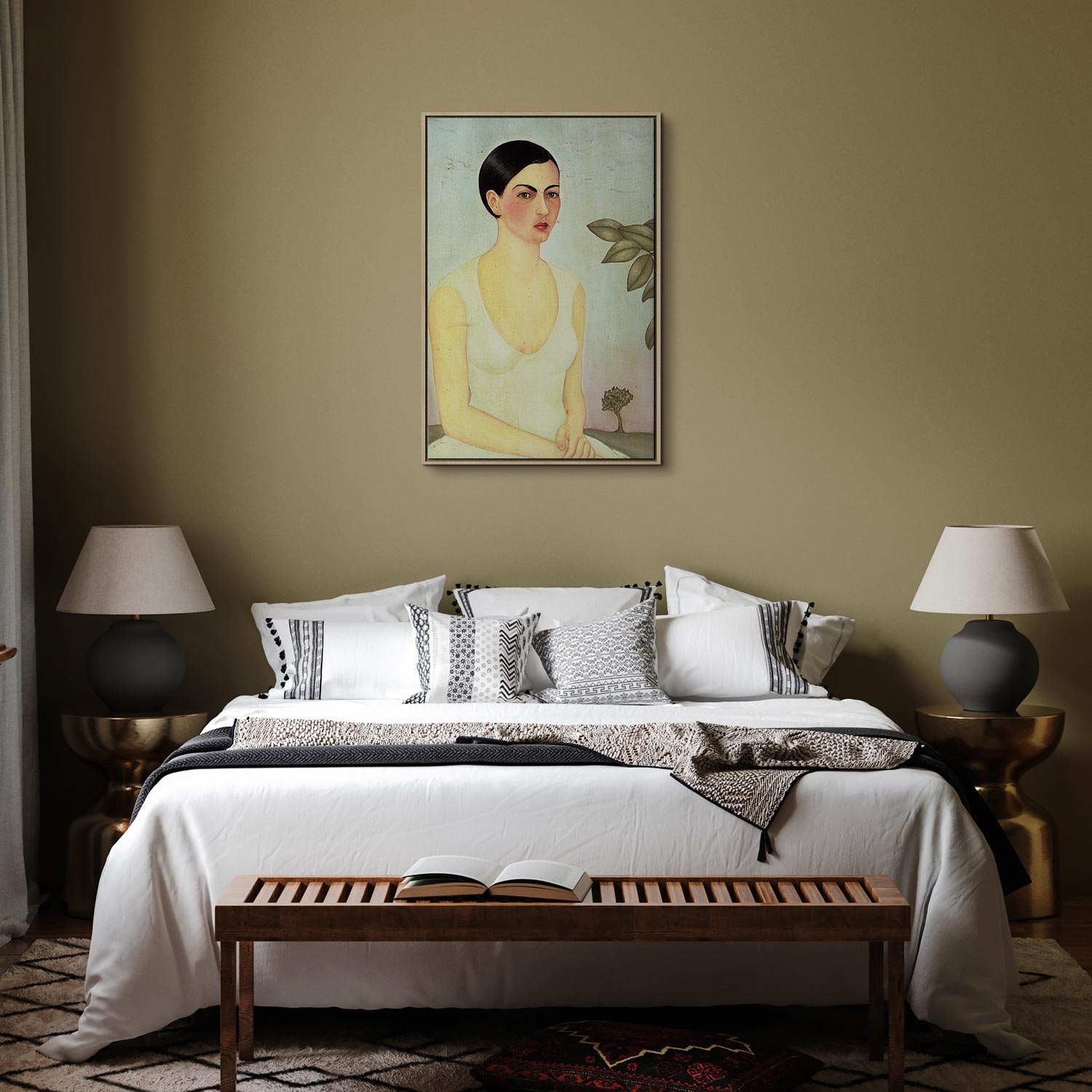 Frida Kahlo The White Lady Classic Canvas Print