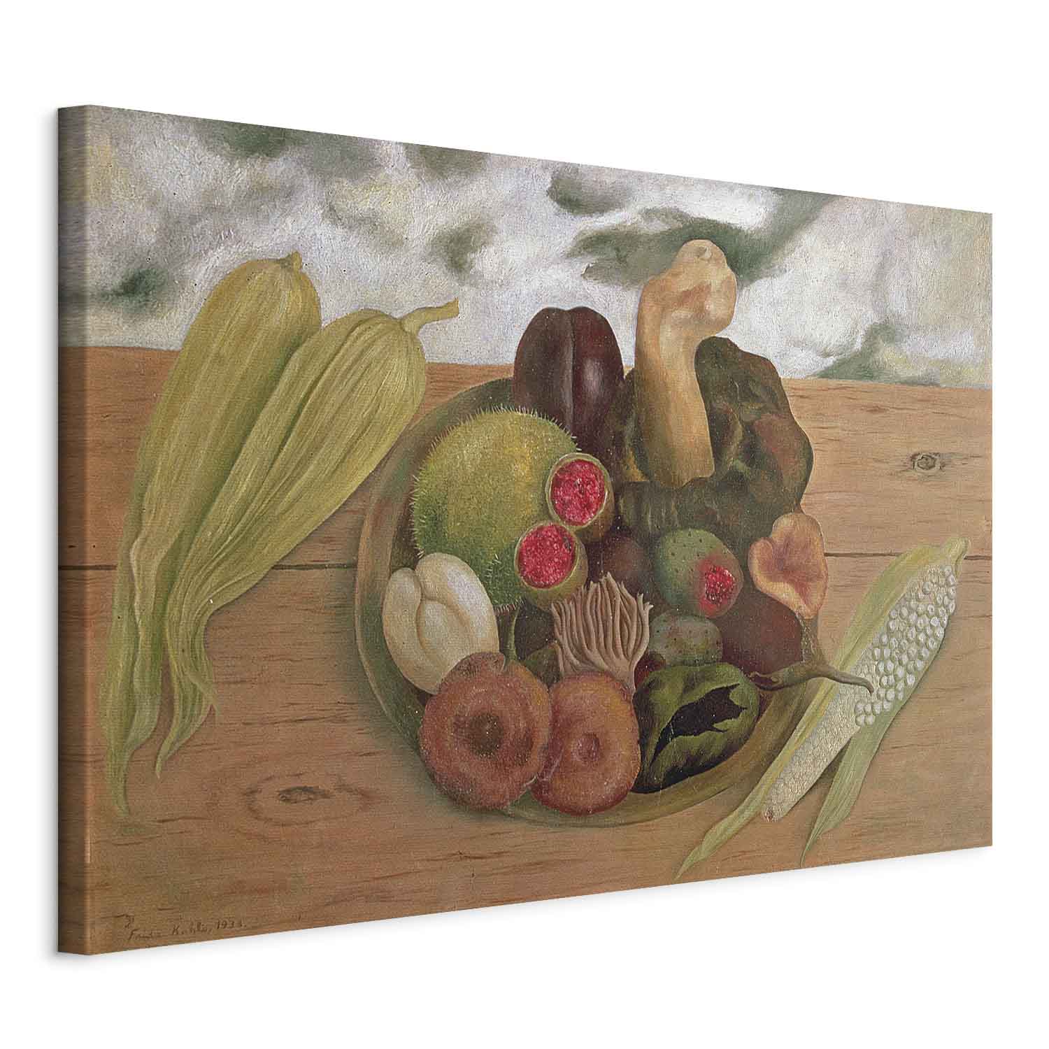 Frida Kahlo Still Life Multicolor Canvas Print