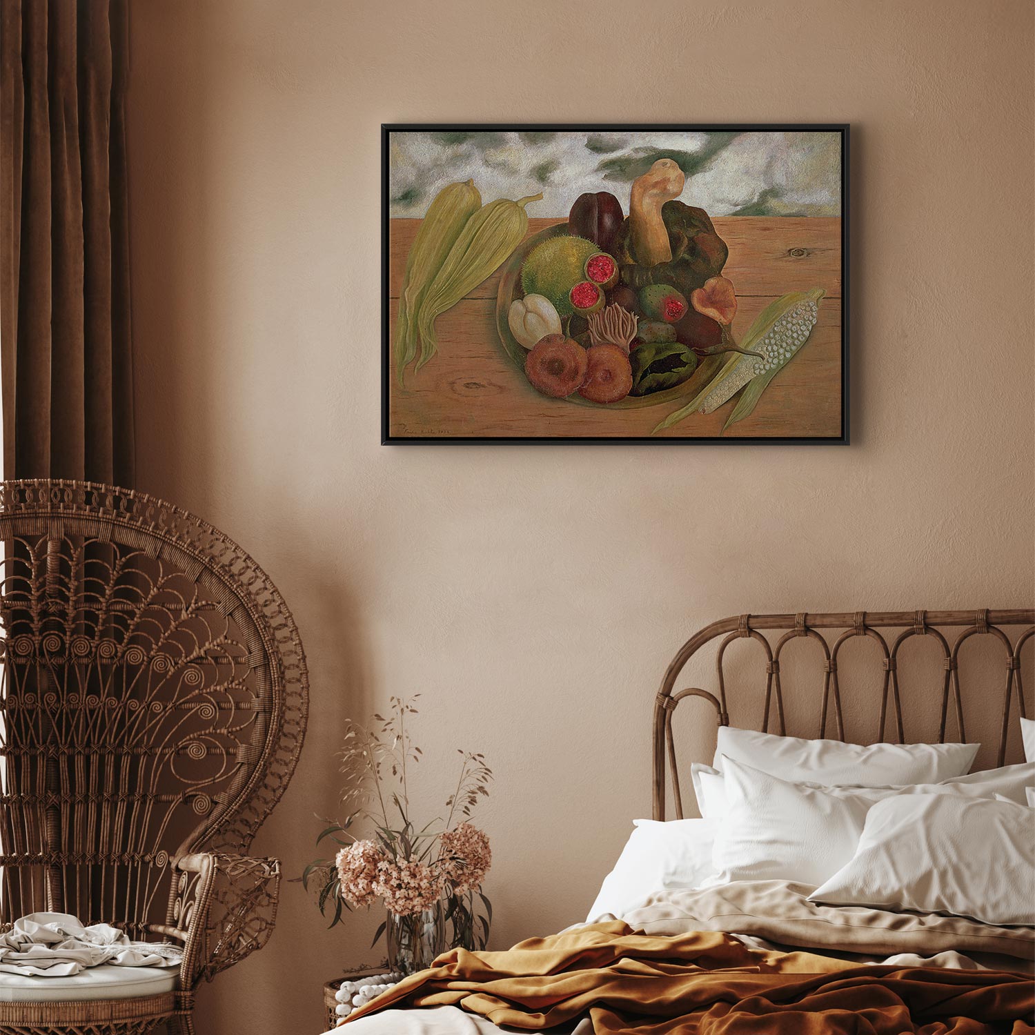 Frida Kahlo Still Life Multicolor Canvas Print