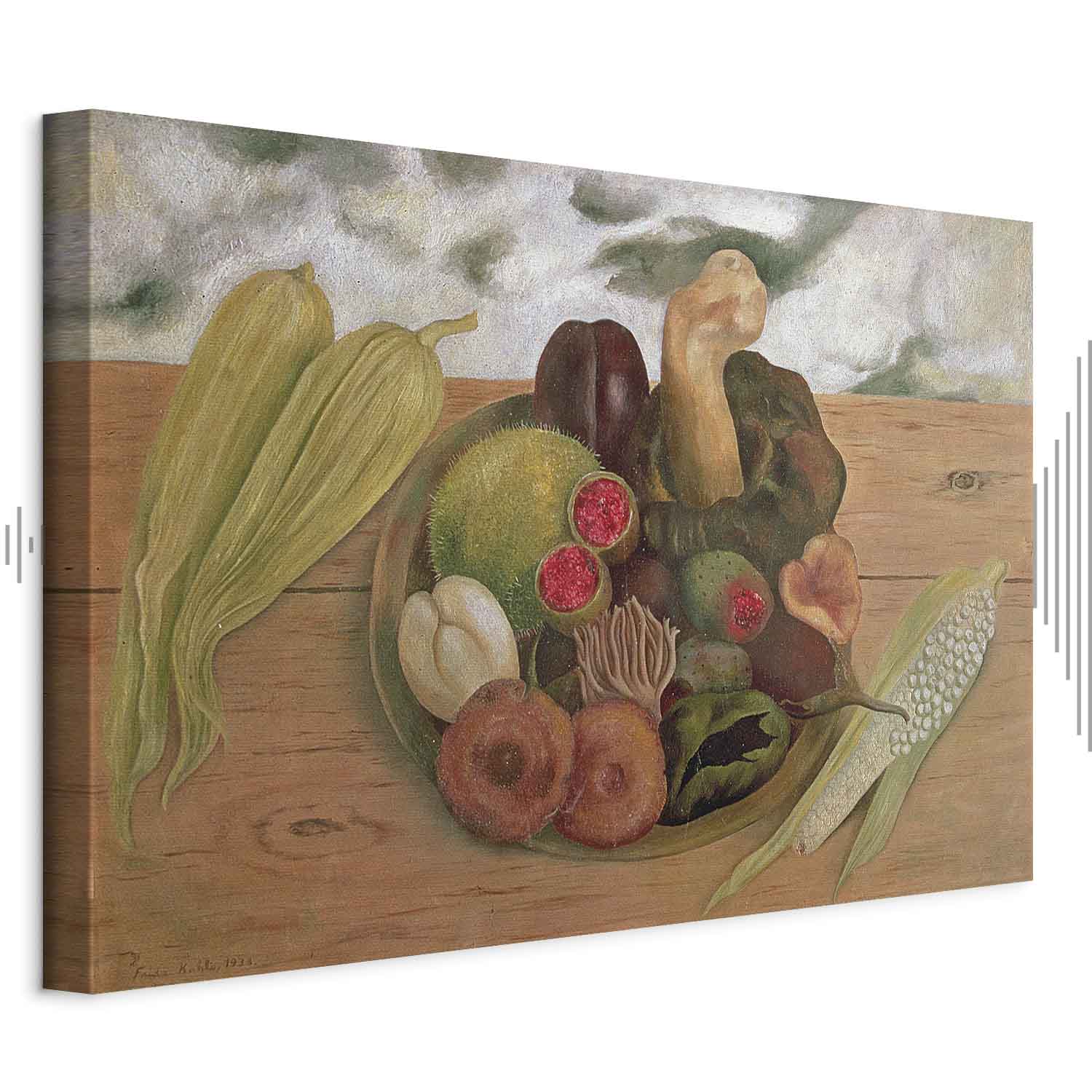 Frida Kahlo Still Life Multicolor Canvas Print