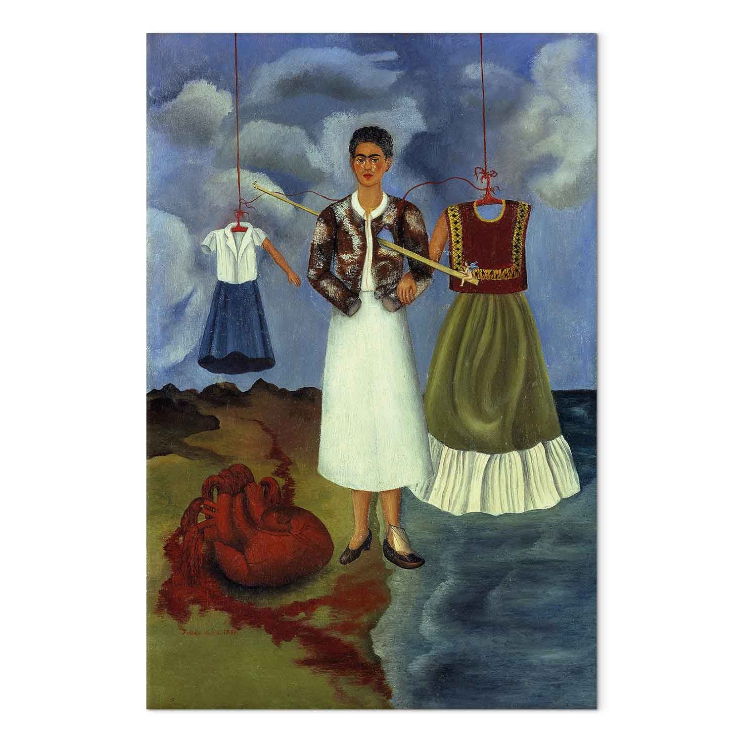 Frida Kahlo Memory The Heart Reproduction Canvas Print