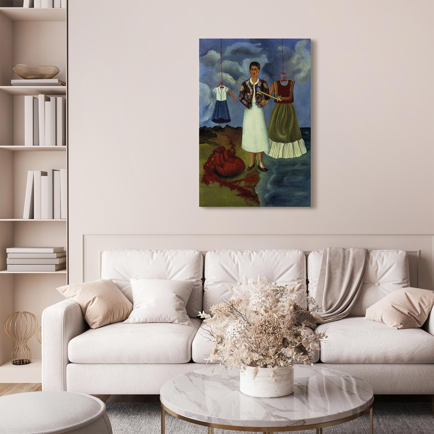 Frida Kahlo Memory The Heart Reproduction Canvas Print