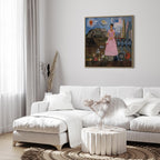 Frida Kahlo Self-Portrait Borderline Canvas Print