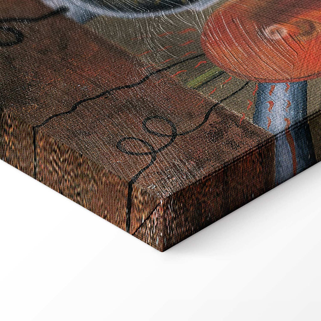 Frida Kahlo Self-Portrait Borderline Canvas Print