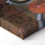 Frida Kahlo Self-Portrait Borderline Canvas Print