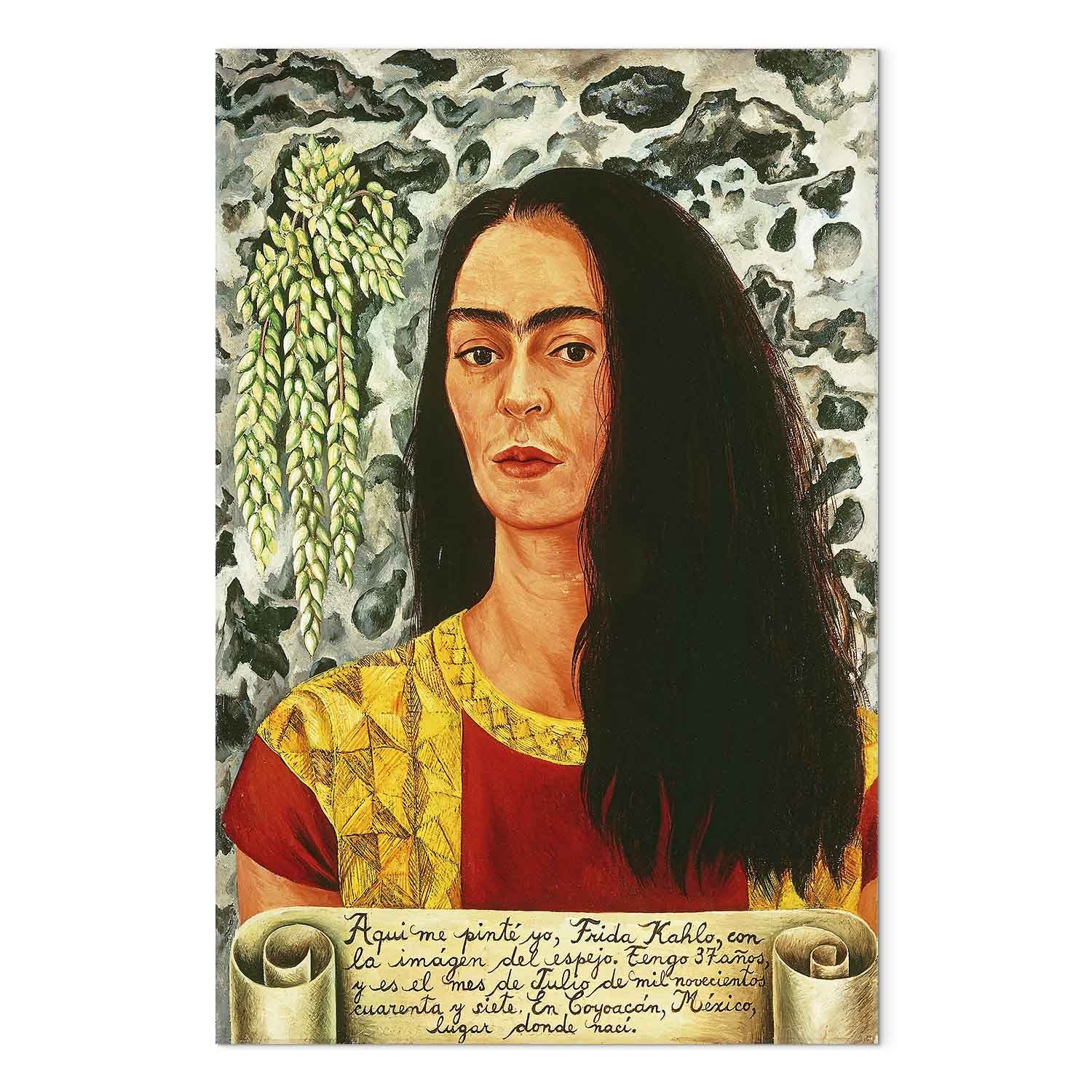 Frida Kahlo Self-Portrait Loose Hair Classic Canvas Print